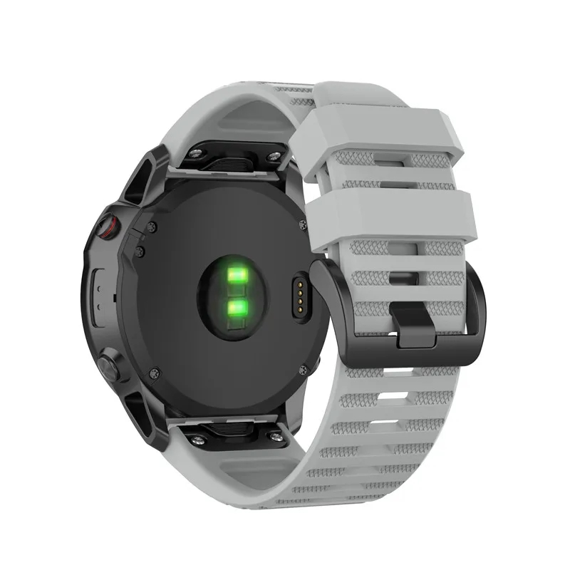 Curea de ceas 22mm ALTY din silicon pentru Garmin Fenix 6, 6X Pro, 5, 5S, 5X Plus, 3HR, Fenix 7, 7X, 8, Epix din silicon, cu eliberare rapida, bratara