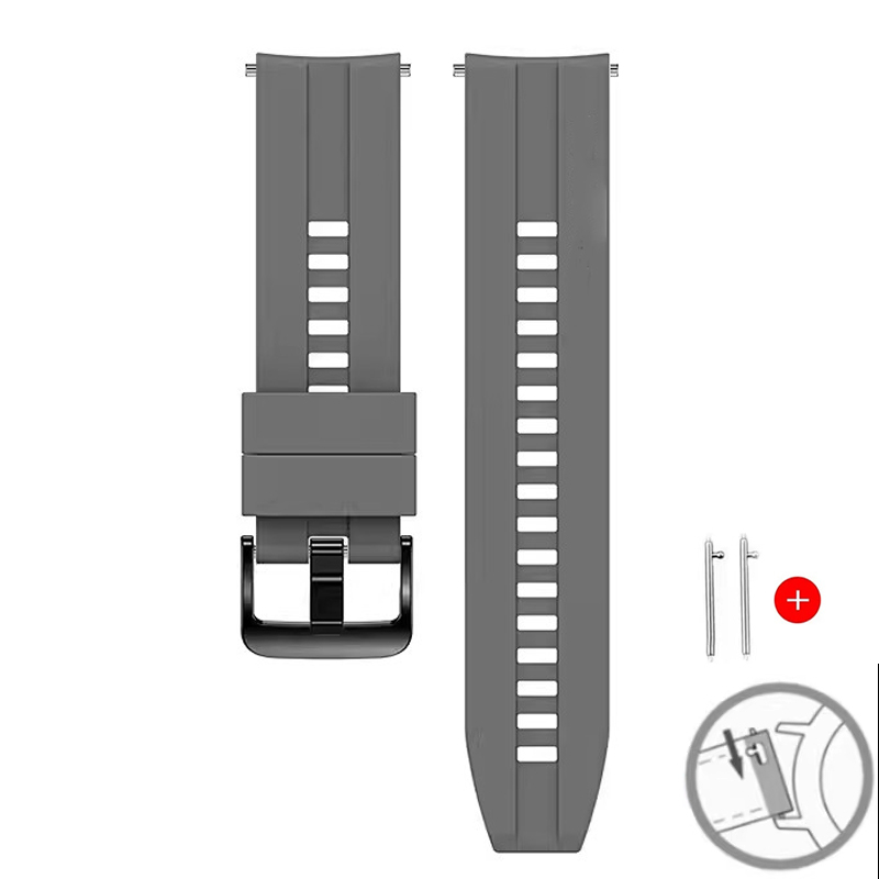 Curea de ceas din silicon de 22 mm ALTY pentru Huawei Watch GT 2 46mm, bratara sport moale, compatibila cu Samsung Galaxy Watch 46mm si Gear S3.