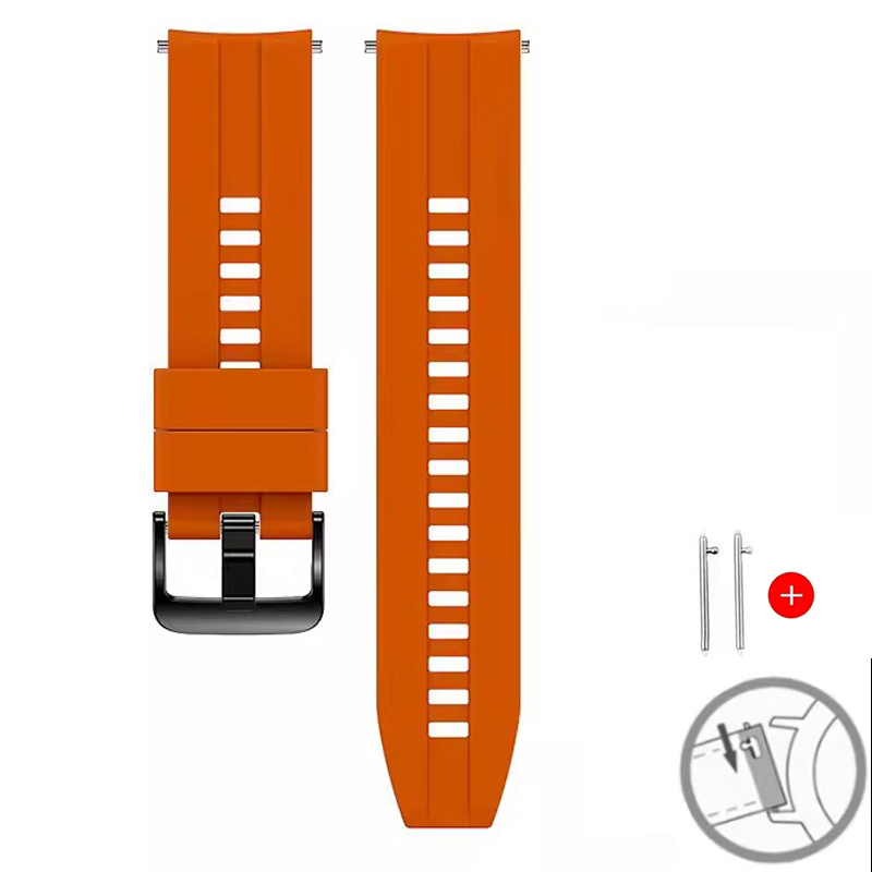 Curea de ceas din silicon de 22 mm ALTY pentru Huawei Watch GT 2 46mm, bratara sport moale, compatibila cu Samsung Galaxy Watch 46mm si Gear S3.