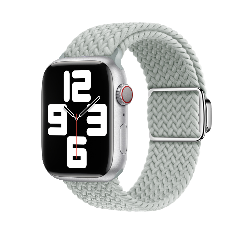 Curea impletita ALTY pentru Apple Watch, compatibila cu dimensiunile 45mm, 49mm, 44mm, 42mm, 41mm, 40mm, din nailon, bratara pentru iWatch seriile 9,