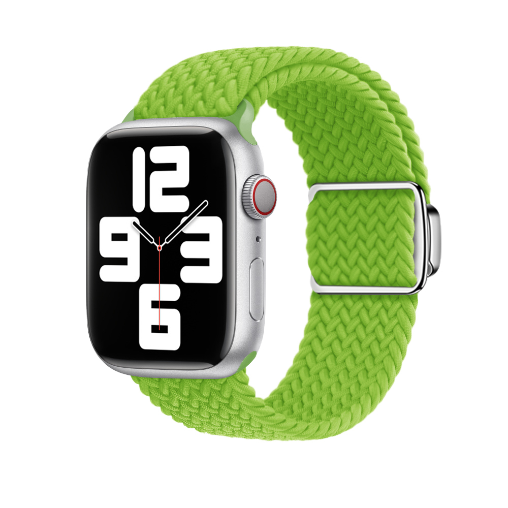 Curea impletita ALTY pentru Apple Watch, compatibila cu dimensiunile 45mm, 49mm, 44mm, 42mm, 41mm, 40mm, din nailon, bratara pentru iWatch seriile 9,