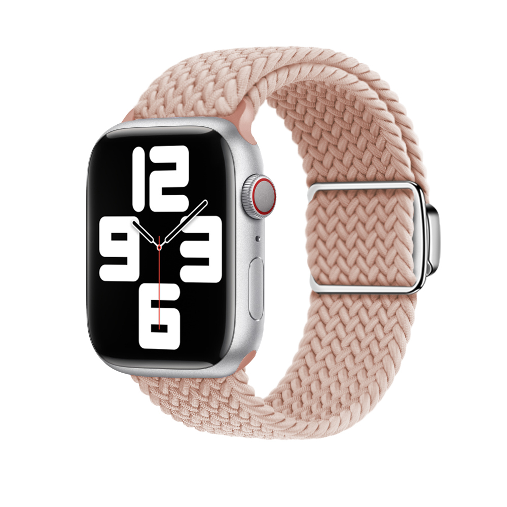 Curea impletita ALTY pentru Apple Watch, compatibila cu dimensiunile 45mm, 49mm, 44mm, 42mm, 41mm, 40mm, din nailon, bratara pentru iWatch seriile 9,