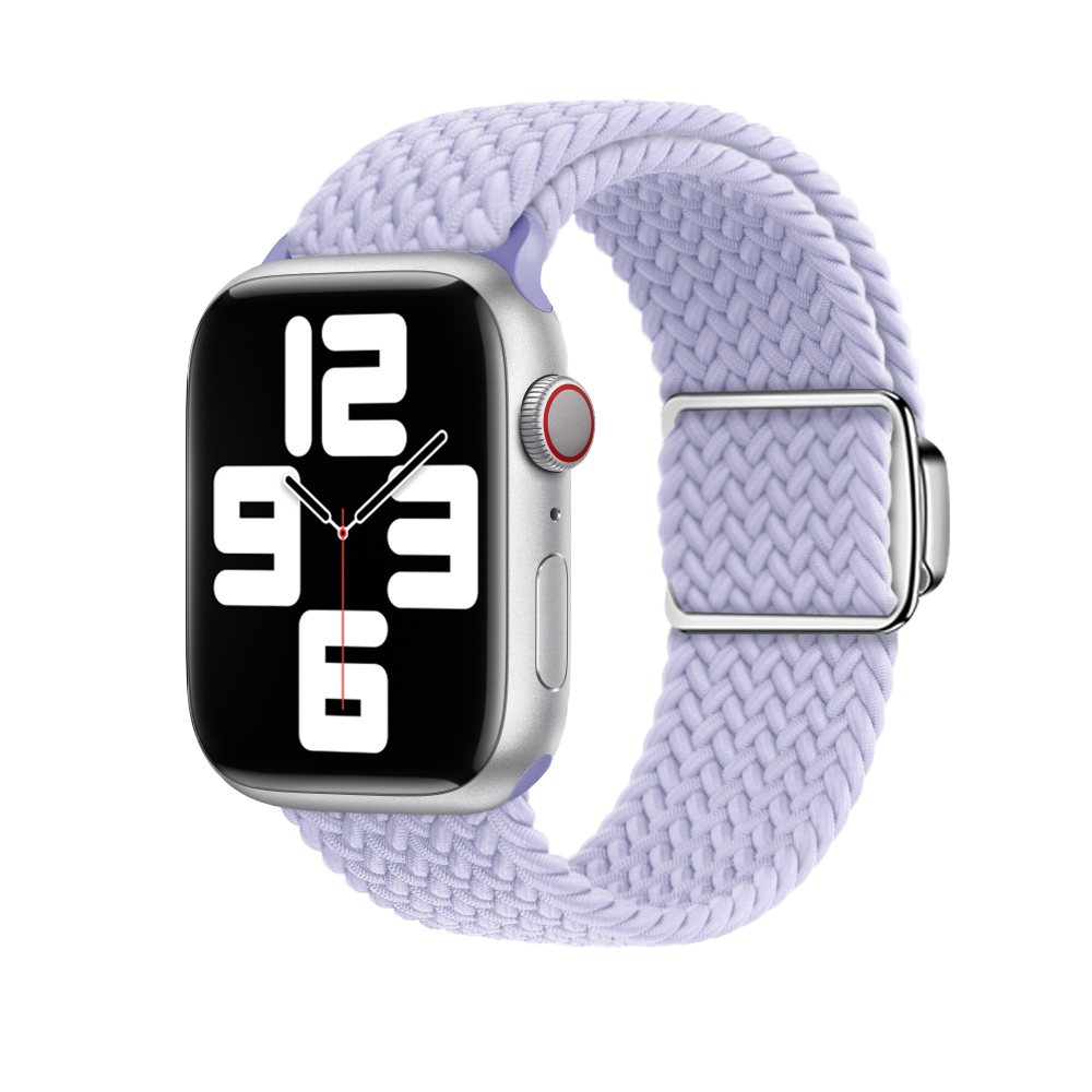 Curea impletita ALTY pentru Apple Watch, compatibila cu dimensiunile 45mm, 49mm, 44mm, 42mm, 41mm, 40mm, din nailon, bratara pentru iWatch seriile 9,