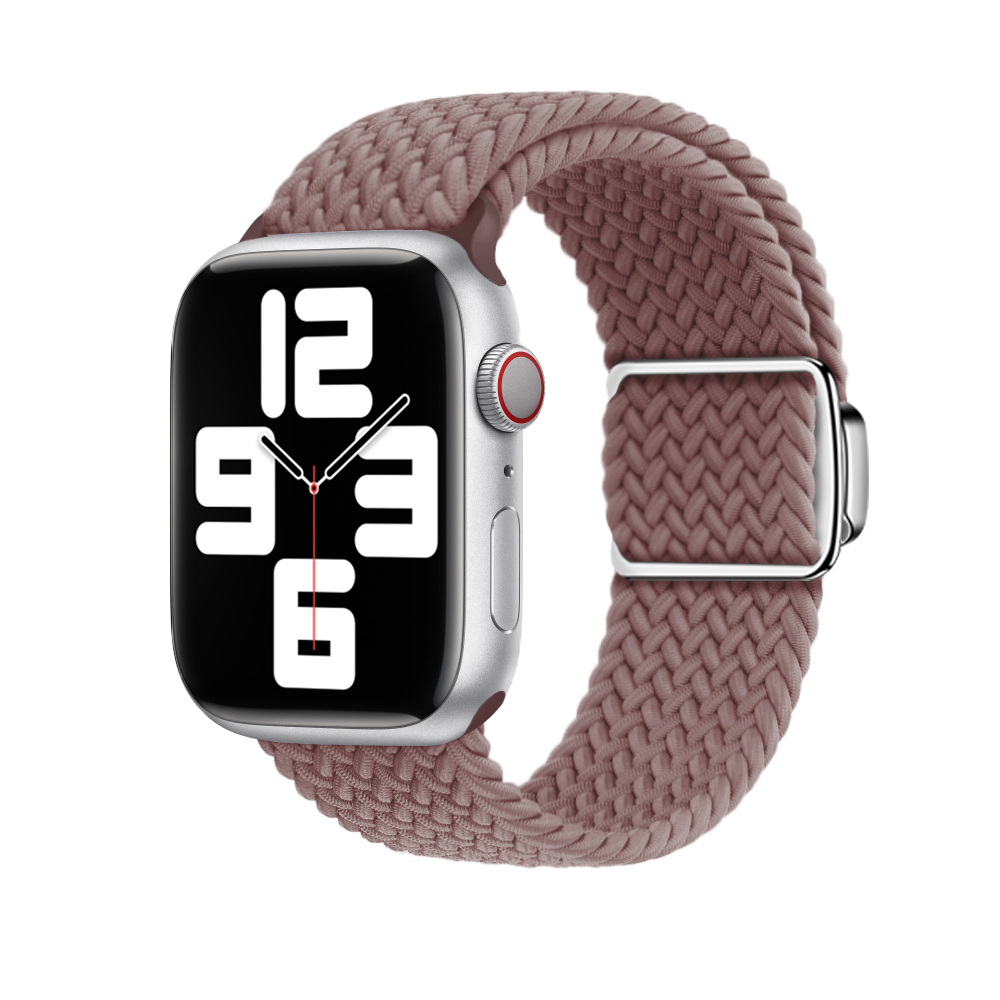 Curea impletita ALTY pentru Apple Watch, compatibila cu dimensiunile 45mm, 49mm, 44mm, 42mm, 41mm, 40mm, din nailon, bratara pentru iWatch seriile 9,
