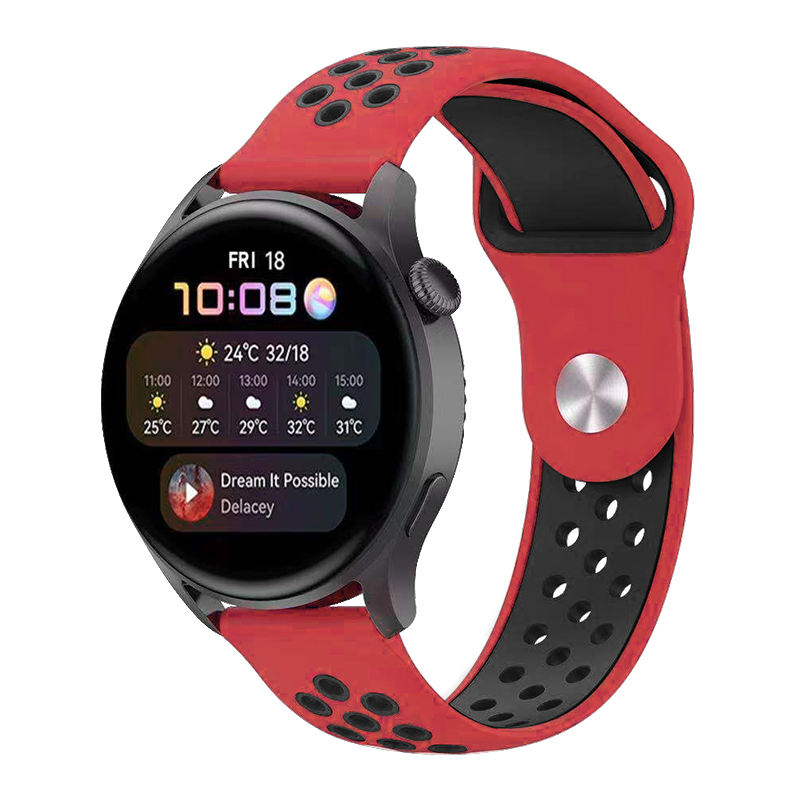Curea silicon ALTY 22 mm, design Sport, compatibila cu Samsung Galaxy Watch 46mm, Frontier 46mm, Huawei Watch GT 2 46mm, sau orice ceas de 22 mm