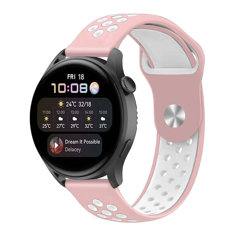 Curea silicon ALTY 22 mm, design Sport, compatibila cu Samsung Galaxy Watch 46mm, Frontier 46mm, Huawei Watch GT 2 46mm, sau orice ceas de 22 mm