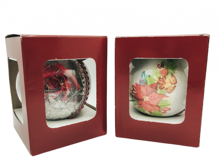 Glob handmade cu trandafir - rosu [2]