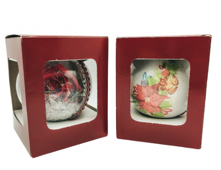 Glob handmade cu trandafir - rosu [1]
