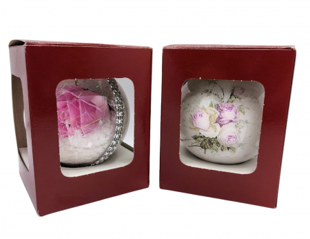 Glob handmade cu trandafir - roz [1]