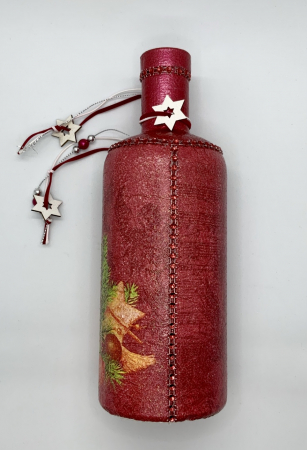 Sticlă decorată manual - Red [5]