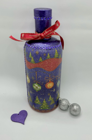 Sticlă decorată manual - Purple [5]