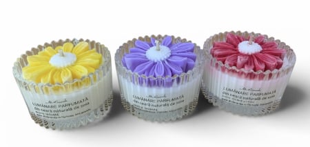 Lumanari - Lumânare parfumată în bomboniera sticlă