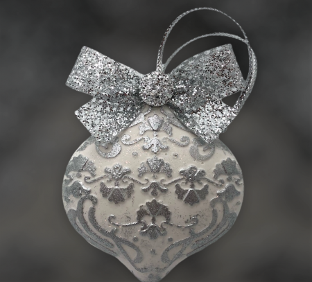 Decorațiune ceramică parfumată handmade - argintiu [3]