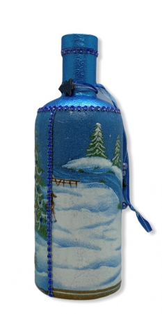 Sticlă decorată manual - Blue [1]