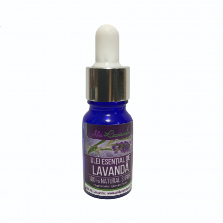 Ulei esențial de lavandă, pur, 10ml, sticlă cu pipetă [1]