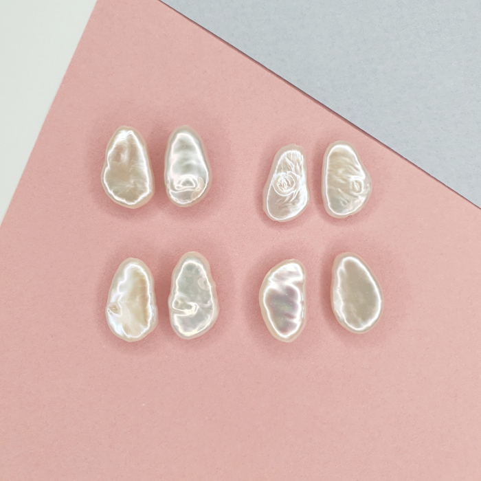 Cercei cu perle Ileana, argint placat cu aur [4]