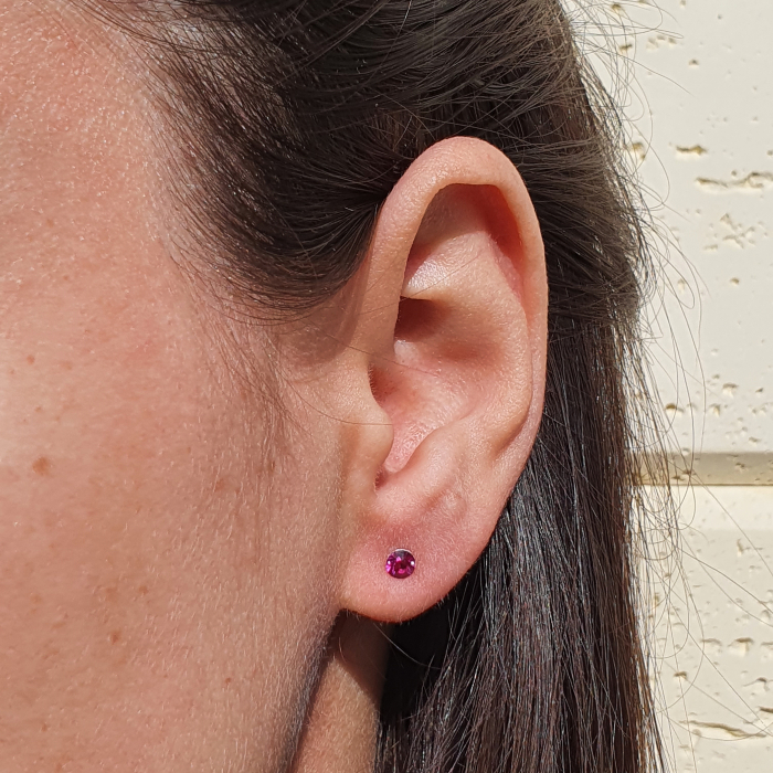 Set cercei Pink Dots, argint [7]