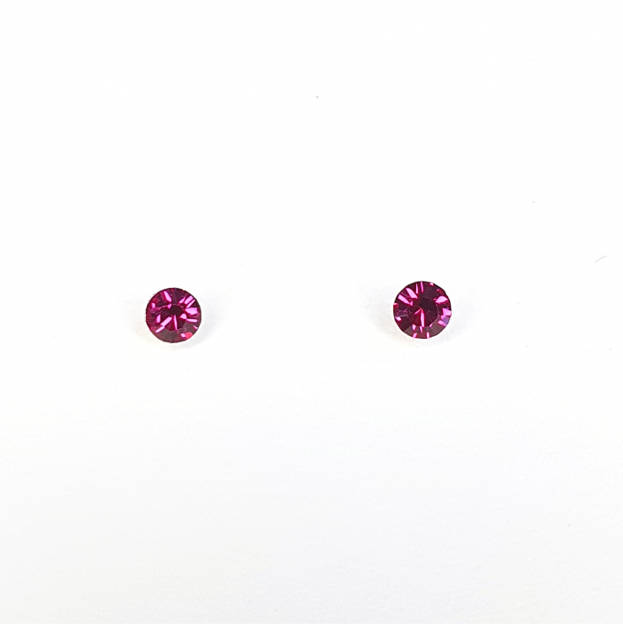 Set cercei Pink Dots, argint [6]