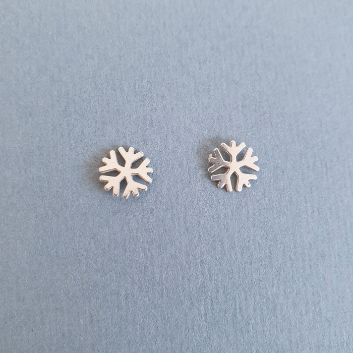 Cercei cu tija Fulg de nea, argint [3]