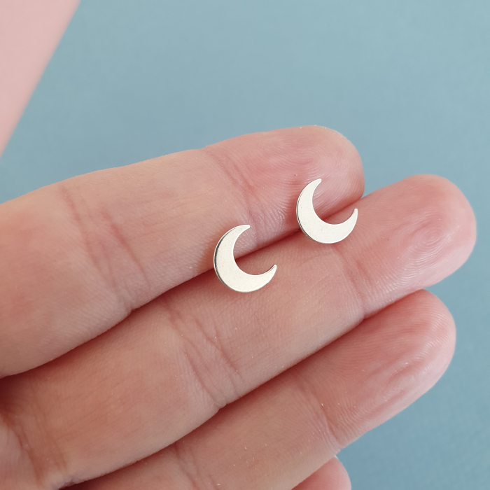 Cercei cu tija Semiluna, argint [1]