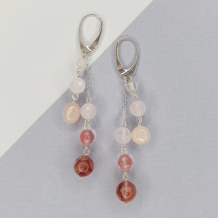 Cercei Isabela cu pietre cuart, argint [2]