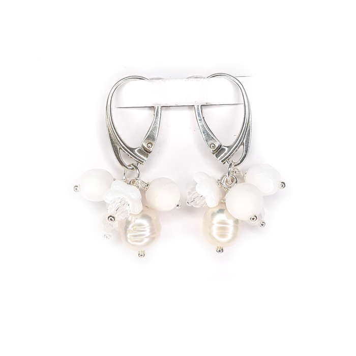 Cercei Amalia cu perle de cultura, argint [2]