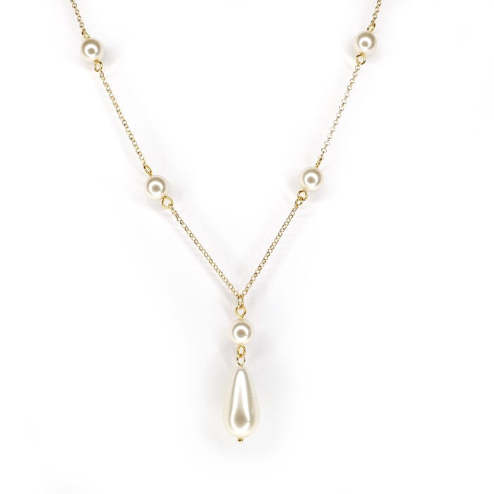 Colier perle Livia, argint placat cu aur [2]