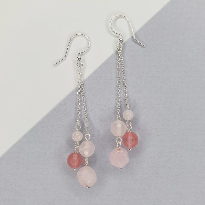 Cercei Taisia cu pietre cuart, argint [2]