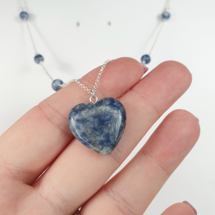 Colier Sodalit Heart, argint [2]