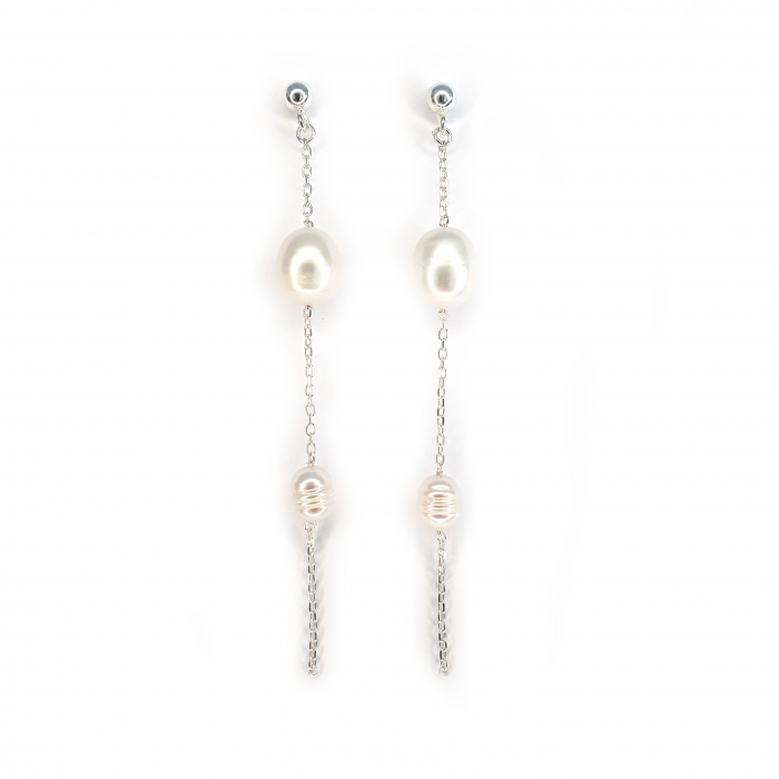 Cercei Long Pearls, argint [2]