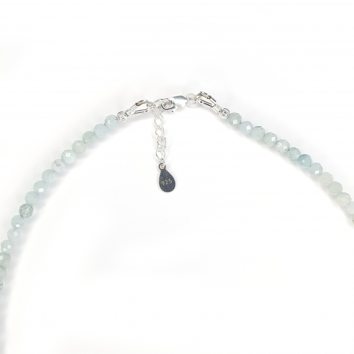 Colier Choker Acvamarin, argint [4]