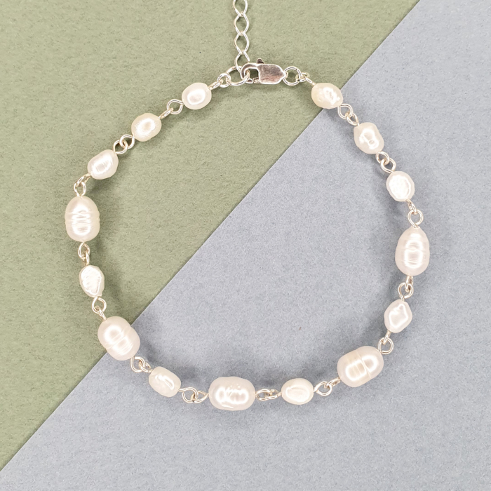 Bratara Anamaria cu perle de cultura, argint [2]