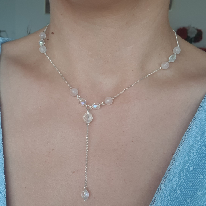 Colier Pink Pearls, argint [2]