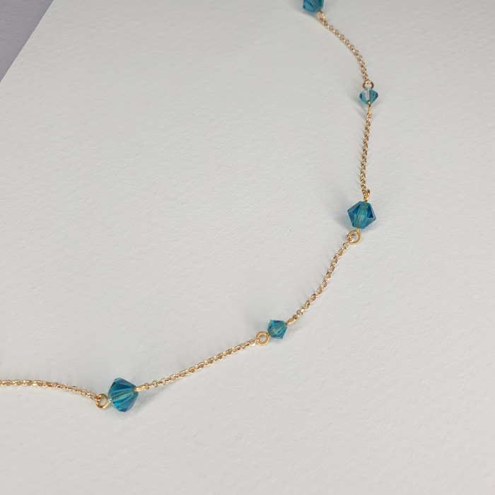 Colier Turquoise Triangle, argint placat cu aur [3]