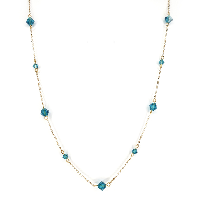 Colier Turquoise Triangle, argint placat cu aur [2]