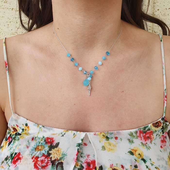 Colier Blue SeaShell, argint [2]