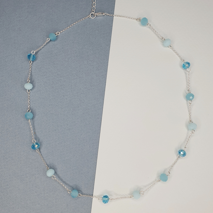 Colier Blue Drops, argint [3]
