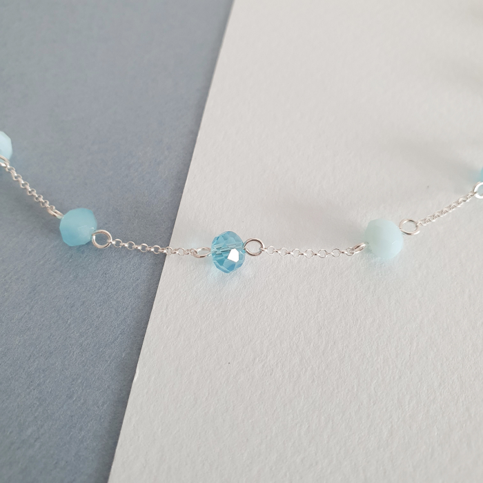 Colier Blue Drops, argint [4]