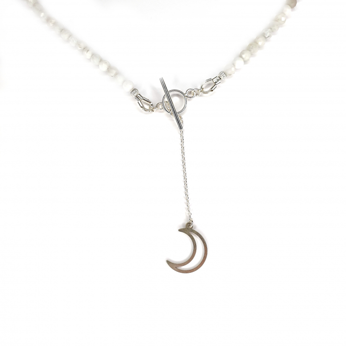 Colier Choker Piatra lunii Calina, argint [4]