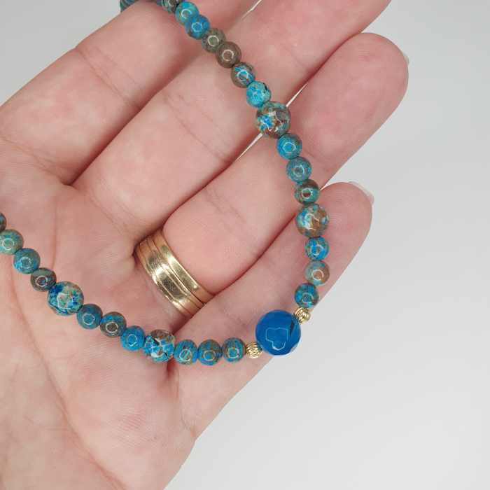 Colier Choker Calsilica, argint placat cu aur [2]