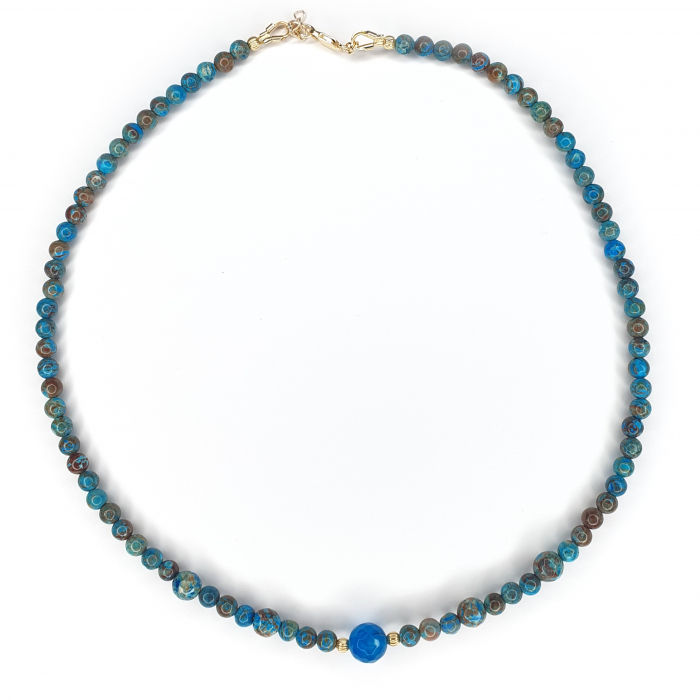 Colier Choker Calsilica, argint placat cu aur [1]