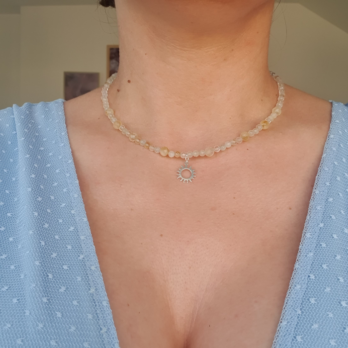 Colier Choker Citrin, argint [3]