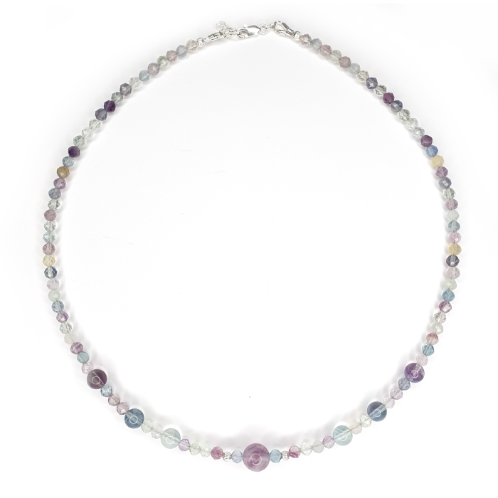 Colier Choker Fluorit, argint [1]