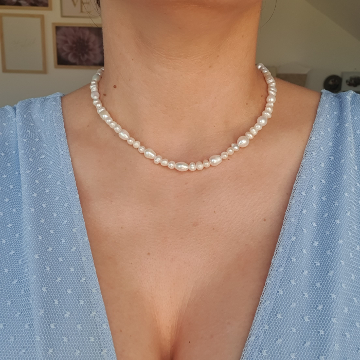 Colier Choker Perle Imperfecte, nr 4, argint [2]