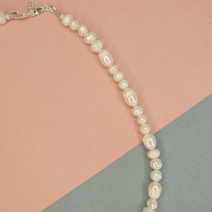 Colier Choker Perle Imperfecte, nr 5, argint [5]