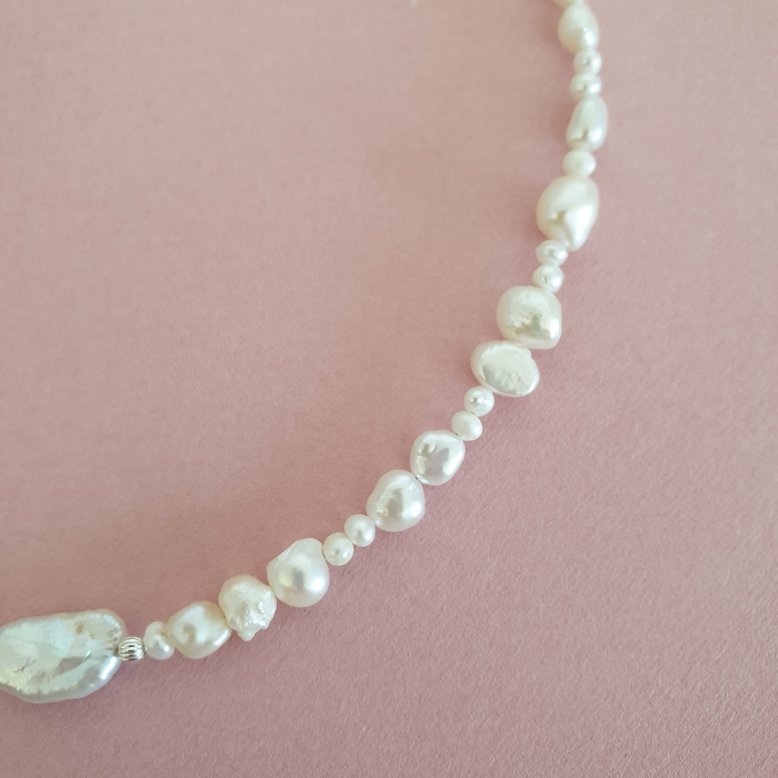Colier Choker Perle Imperfecte, nr 7, argint [5]