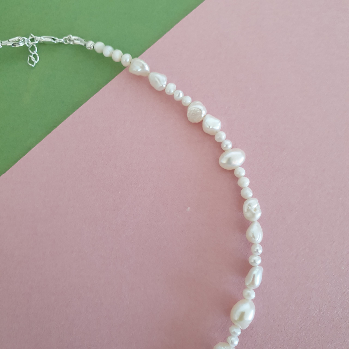 Colier Choker Perle Imperfecte, nr 7, argint [6]