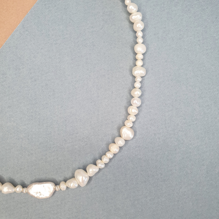 Colier Choker Perle Imperfecte, nr 8, argint [4]