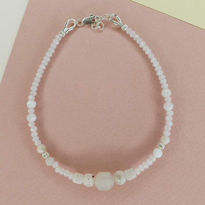 Bratara Choker Piatra lunii, argint [3]
