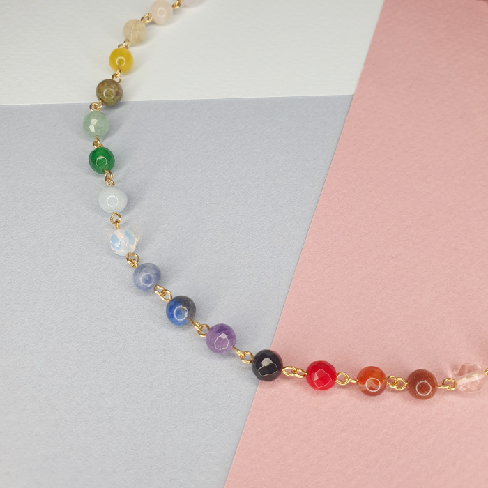 Colier Complet Chakre, argint placat cu aur [5]